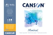Kreativitet & Hobbyartikler - Canson Montval CP 24x32 cm 200G Pad 40 SH - 17-200807358