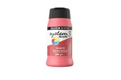 Kreativitet & Hobbyartikler - Daler-Rowney System3 500 ml Fluorescent Red - 16-129500544
