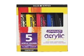 Kreativitet & Hobbyartikler - Daler-Rowney Graduate Acrylic Starter Set 5x120 ml - 16-123900100