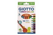 Skrive- og Tegneværktøjer - Giotto Turbo Color 18 pcs BL - 11-073400