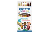 Skrive- og Tegneværktøjer - Giotto Turbo Maxi Skin Tones 6 pcs BL - 11-527000