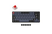 Tastatur - Keychron K2 Pro QMK/VIA Wireless RGB Hot Swap K Pro Red - Gaming Tastatur - Uden Numpad - Nordisk - Sort - K2P-J1P-BO