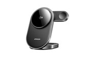 Mobil - Adaptere & Opladere - Joyroom JR-W17 Qi 3-in-1 Wireless Inductive Charger - Black - JR-W17