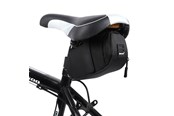 Cykeltilbehør - Wozinsky small bicycle saddle bag 0.6 l black (WBB8BK black) - 5907769300394
