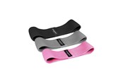 Sport & Fitness - Wozinsky 3x Fabric Resistance Mini Band Set for Yoga Fitness CrossFit Exercises (WFB-01) - 5907769300813