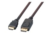 Skærmkabel - EFB NORDIC EFB-Elektronik adapter cable - DisplayPort / HDMI - 2 m - K5561SW.2V2