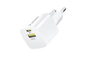 Mobil - Adaptere & Opladere - Wozinsky WWCEAC GaN USB-A USB-C 33W Wall Charger - White - 5907769308109