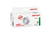 Papir, Fotopapir og Etiketter - METO Prisetiketter, 26x16mm, hvid, 6rl/1000 - 9506167