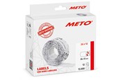 Papir, Fotopapir og Etiketter - METO Prisetiketter, 26x12mm, hvid, 12rl/1000 - 30007348
