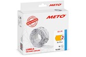 Papir, Fotopapir og Etiketter - METO Neonorange prisetiketter, 32x19mm, 10rl/1000 - 30007363