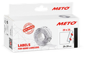 Papir, Fotopapir og Etiketter - METO Prisetiketter, 29x28mm, hvid, 5rl/1000 - 30007372