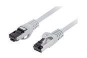 Netværkskabel - Lanberg patch cable - 25 cm - grey - Grå - 0.25m - PCF8-10CU-0025-S