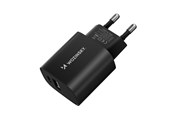 Mobil - Adaptere & Opladere - Wozinsky WGWCB USB-A USB-C 20W AC Charger - Black - 5907769308376