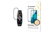 Mobil - Beskyttelsesglas - Wozinsky Full Glue Durable Full Screen Tempered Glass with Frame for Xiaomi Mi Band 8 - Black - 9145576281451