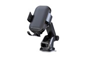Mobil - Andet Tilbehør - Wozinsky WUMID Phone Holder with Inductive Charger 15W for Car Dashboard - Black - 5907769308857
