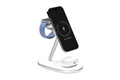 Mobil - Adaptere & Opladere - Puro Mag Station Qi2 3-in-1 Wireless Charger Compatible with MagSafe - White - PUFCCSQIMAG6AWWHI