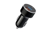 Mobil - Adaptere & Opladere - Wozinsky WDCCAC USB-C USB-A 36W Car Charger - Black - 5907769308505