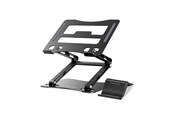 Tablet - Andet Tilbehør - Wozinsky WRS-CPY75DSB Aluminum Laptop and Tablet Stand + Smartphone Stand - Black - 5907769364624