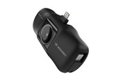 Powerbank - Wozinsky WF16-YLS 5000mAh 15W Lightning Mini Power Bank with Built-in USB-C Cable and Apple Watch Charger - Black Powerbank - Sort - 5000 mAh - 5907769364532
