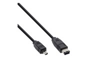 FireWire / ThunderBolt kabel - InLine - IEEE 1394 cable - 6 PIN FireWire to 4 PIN FireWire - 1.8 m - 34642