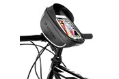 Cykeltilbehør - Wozinsky Bicycle Handlebar Bag with Phone Case 1 L Black (WBB16BK) - 5907769300585