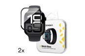 Mobil - Beskyttelsesglas - Wozinsky Full Glue Tempered Glass for Apple Watch 46mm (2 pcs) - 5907769366383