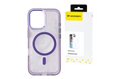 Mobil - Covers & Cases - Wozinsky Glitter Case with Mag Safe for Samsung Galaxy S25 Ultra - Purple with Glitter - 5907769369360