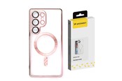 Mobil - Covers & Cases - Wozinsky Electroplated Case with Magsafe for Samsung Galaxy S25 Ultra - Pink - 5907769369827