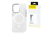 Mobil - Covers & Cases - Wozinsky Glitter Case with Mag Safe for Samsung Galaxy S25+ - Transparent with Glitter - 5907769369902