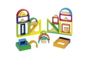 Trælegetøj - Goki Wooden Building Shapes Fantasy 38pcs - 58655