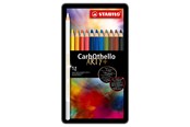 Skrive- og Tegneværktøjer - STABILO CarbOthello - Chalk Pastel Coloured Pencil - Metal Set 12 Pcs. - 1412-6