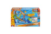 Legetøjsbil - Hot Wheels Stunt Tracks Dobbelt loop-smash - JHK73
