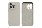 Mobil - Covers & Cases - Hurtel Silicone Case iPhone 14 Plus Silicone Cover Beige - 9145576262344