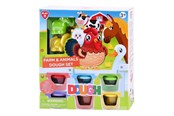 Kreativt Legetøj - Playgo Farm and Animals Clay Set - 6 Clay Pots - 8200