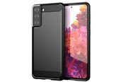 Mobil - Covers & Cases - Hurtel Carbon Case Flexible Cover TPU Case for Samsung Galaxy S21+ 5G (S21 Plus 5G) Black - 5907769324062