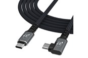 USB kabel - Wozinsky  WPS2-UY41S USB-C Thunderbolt 4 240W 2m Angle Cable - Black - 5907769376702
