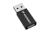 USB hub - Wozinsky WAAC-01 USB-A - USB-C OTG - black USB hub - 1 port - Sort - 5907769378980