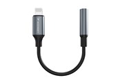 Audio kabel - Wozinsky WALJ-01 Lightning Adapter - Mini Jack 3.5mm - Black - 5907769378935