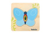 Trælegetøj - Beleduc Wooden Layered Puzzle Butterfly - 10139