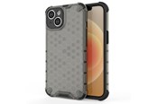 Mobil - Covers & Cases - Hurtel Honeycomb Case for iPhone 14 Plus Armored Hybrid Cover Black - 5907769348914
