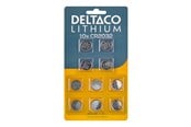Batteri - Deltaco battery - 10 x CR2032 - Li - CR2032-10B