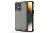 Mobil - Covers & Cases - Hurtel Honeycomb Case for iPhone 14 Pro Max Armored Hybrid Cover Black - 9145576266175