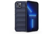 Mobil - Covers & Cases - Hurtel Magic Shield Case for iPhone 14 Plus Flexible Armored Dark Blue Cover - 9145576266335