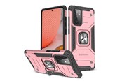 Mobil - Covers & Cases - Wozinsky Ring Armor Armored Hybrid Case Cover + Magnetic Holder Samsung Galaxy A72 4G Pink - 9111201935822