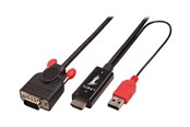 Skærmkabel - Lindy video cable - HDMI / VGA / USB - 3 m - 41455