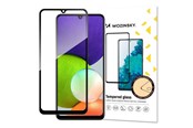 Mobil - Beskyttelsesglas - Wozinsky Super Durable Full Glue Tempered Glass Full Screen With Frame Case Friendly Samsung Galaxy A22 4G Black - 9111201939394