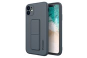 Mobil - Covers & Cases - Wozinsky Kickstand Case Silicone Case with Stand iPhone 11 Pro Max Navy Blue - 9111201940123