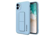 Mobil - Covers & Cases - Wozinsky Kickstand Case Silicone Case with Stand iPhone 12 mini Light Blue - 9111201940239