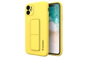 Mobil - Covers & Cases - Wozinsky Kickstand Case Silicone Case with Stand iPhone 12 Pro Max Yellow - 9111201940574
