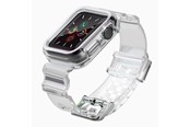Smartwatch - Tilbehør - Hurtel Silicone Band Strap Bracelet Case Strap Light Set for Apple Watch 40mm - Black - 5907769331756